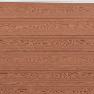 WPC Zaunelement-Set Braun 526x186 cm