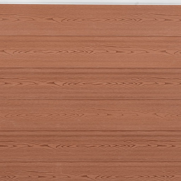 WPC Zaunelement-Set Braun 526x186 cm
