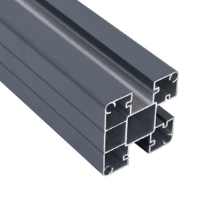 WPC Zaunelement Set Grau 526x186 cm