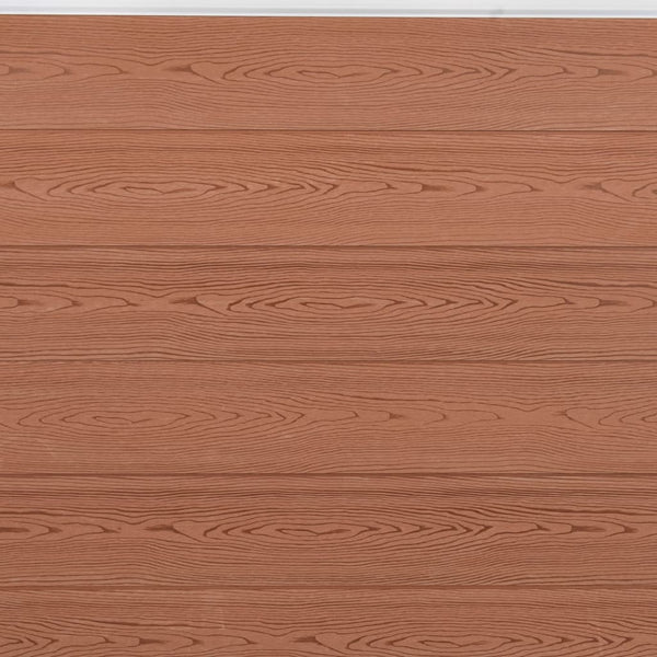 WPC Zaunelement Set Braun 353x186 cm