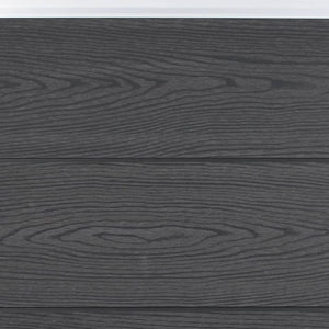 WPC Zaunelement Set Grau 872x186 cm
