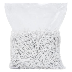 Weiße Golf Tees 83mm - 1000er Pack