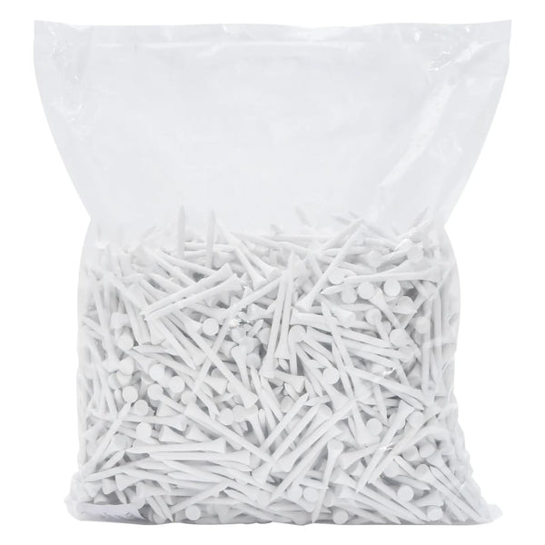 Weiße Golf Tees 83mm - 1000er Pack