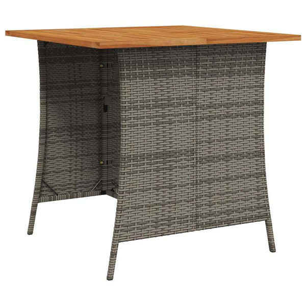 vidaXL Salon de jardin 6 pcs avec coussins en résine tressée en forme de L gris