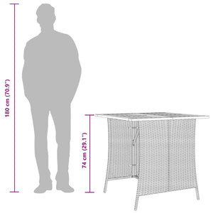 vidaXL Salon de jardin 6 pcs avec coussins en résine tressée en forme de L gris