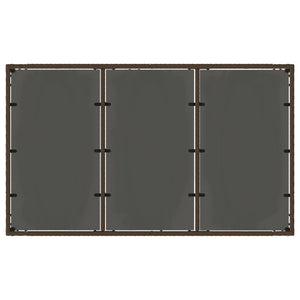 Gartentisch Braun Poly Rattan 150x90 cm