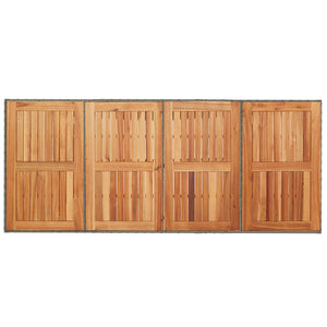 Gartentisch Akazie Grau 190cm Poly Rattan