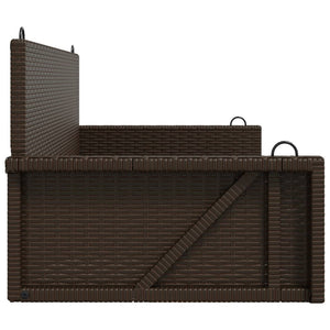 Hängebank Braun Poly Rattan 119 cm