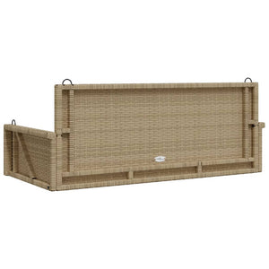 Beige Hängebank Poly Rattan 119 cm