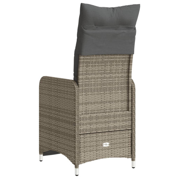Verstellbare Gartenstühle mit Kissen, 2er-Set