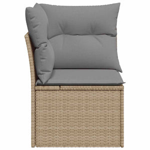 Beige Garten Ecksofa mit Kissen