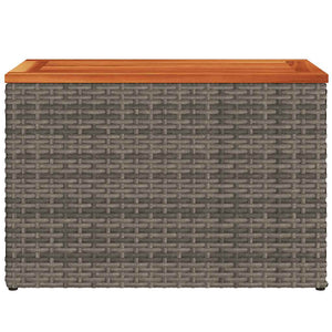 Garten Beistelltische 2er Set Grau Poly Rattan