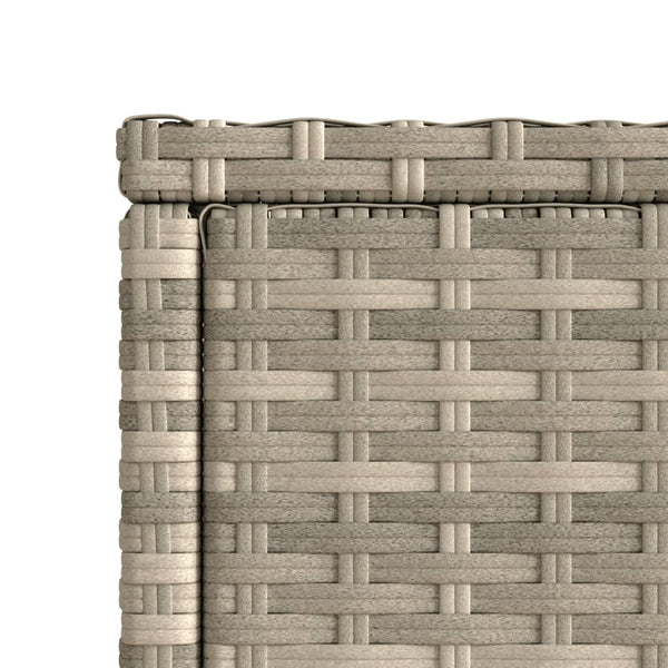 Garten Beistelltisch Poly Rattan mit Glasplatte