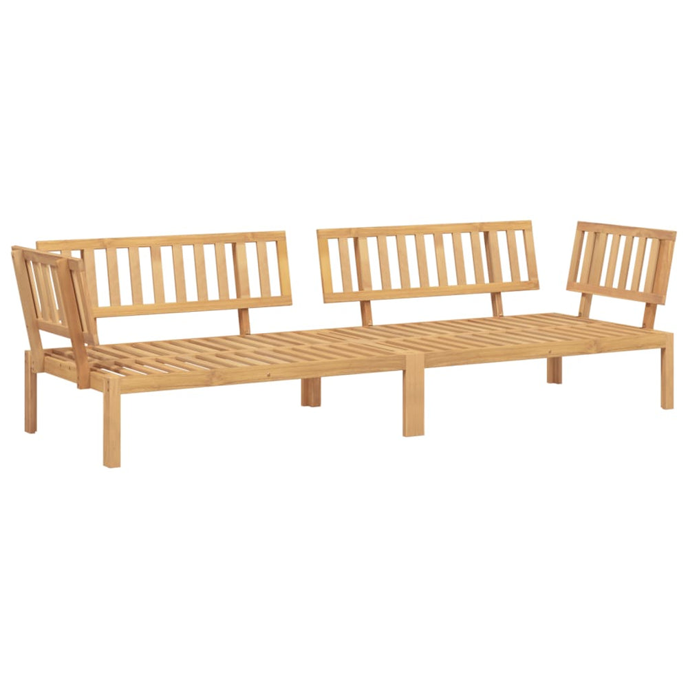 Garten Ecksofa Paletten Akazie 2er Set