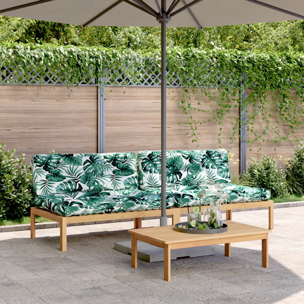 Garten Mittelsofas aus Paletten mit Kissen