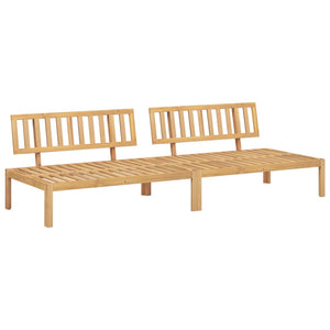 Garten Mittelsofas aus Paletten Akazie 2er Set