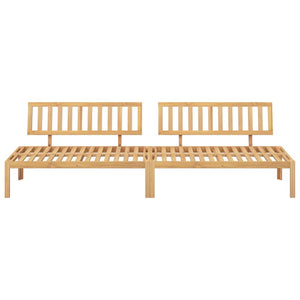 Garten Mittelsofas aus Paletten Akazie 2er Set