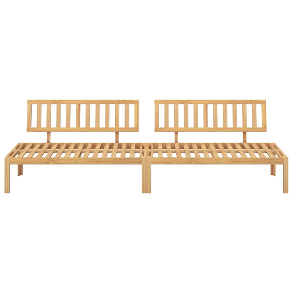 Garten Mittelsofas aus Paletten Akazie 2er Set
