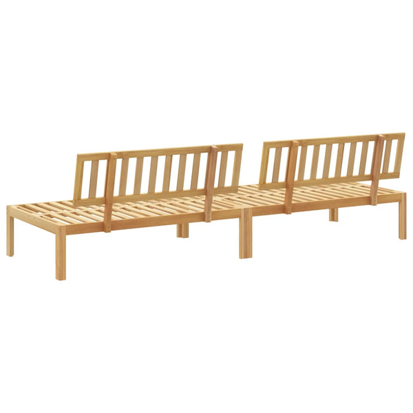 Garten Mittelsofas aus Paletten Akazie 2er Set