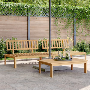 Garten Mittelsofas aus Paletten Akazie 2er Set