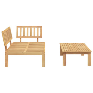 2-tlg. Paletten Garten-Sofagarnitur Akazie
