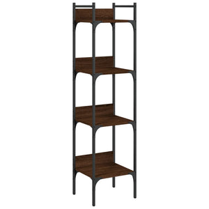 Bücherregal Braun Eichenoptik, 4 Böden