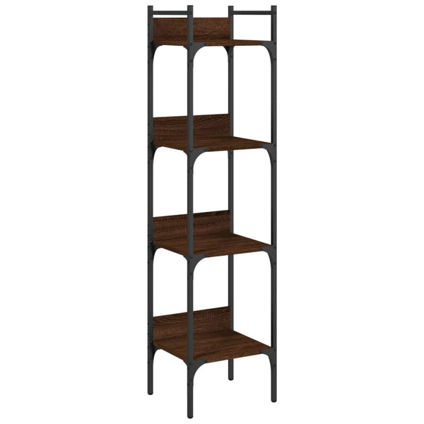 Bücherregal Braun Eichenoptik, 4 Böden