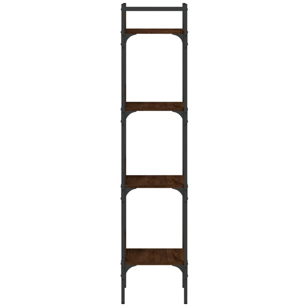Bücherregal Braun Eichenoptik, 4 Böden