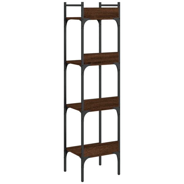 Bücherregal Braun Eichenoptik, 4 Böden