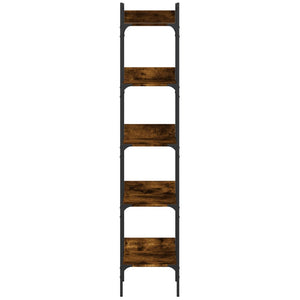Bücherregal Räuchereiche, 5 Böden, 174 cm hoch