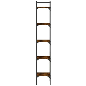 Bücherregal Räuchereiche, 5 Böden, 174 cm hoch