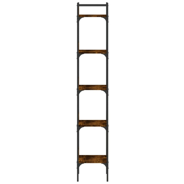 Bücherregal Räuchereiche, 5 Böden, 174 cm hoch
