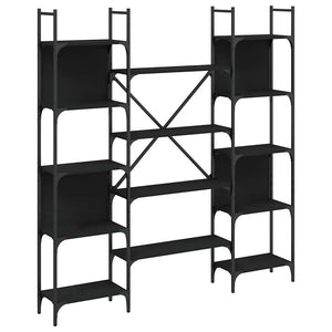Schwarzes Bücherregal 155,5 cm