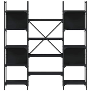 Schwarzes Bücherregal 155,5 cm
