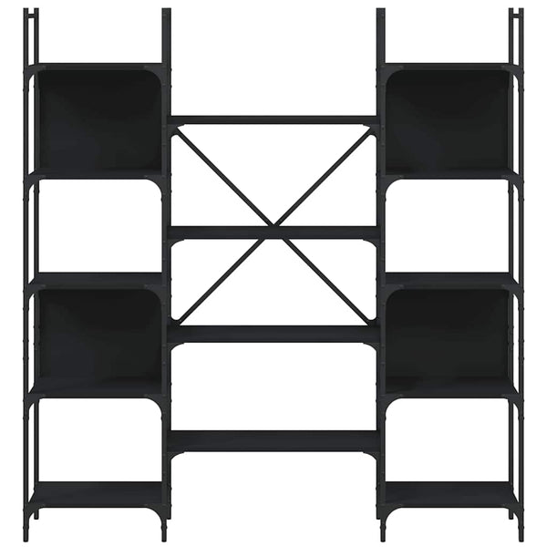 Schwarzes Bücherregal 155,5 cm