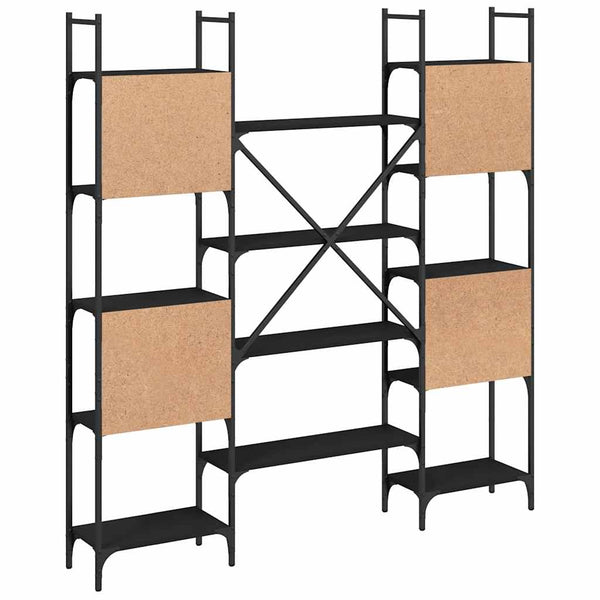Schwarzes Bücherregal 155,5 cm