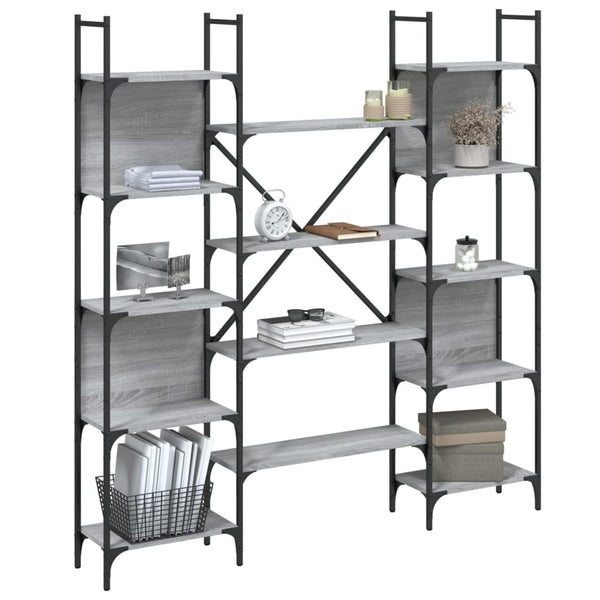 Bücherregal Grau Sonoma 155,5 cm