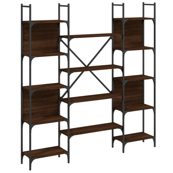 Bücherregal Braun Eichen-Optik 166,5 cm