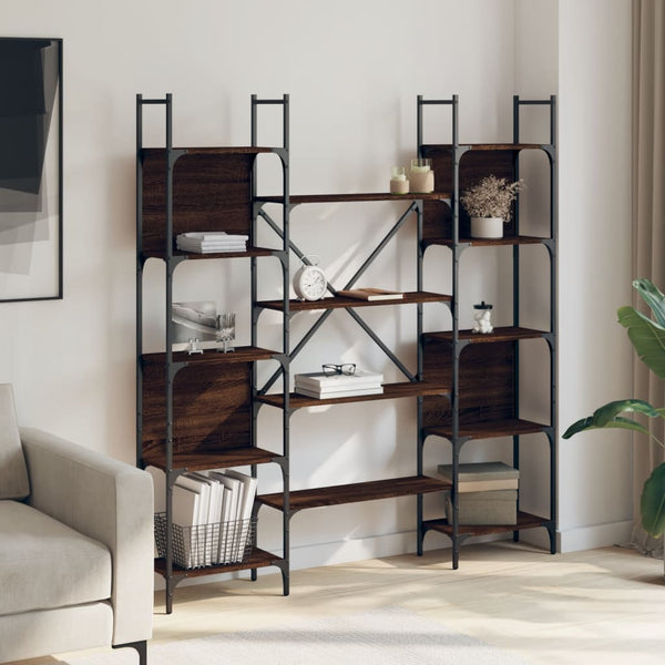 Bücherregal Braun Eichen-Optik 166,5 cm