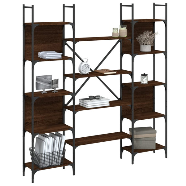 Bücherregal Braun Eichen-Optik 166,5 cm