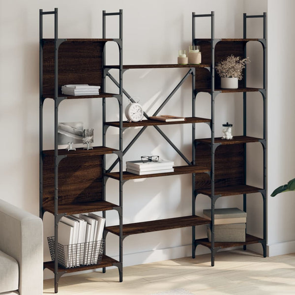 Bücherregal Braun Eichen-Optik 166,5 cm