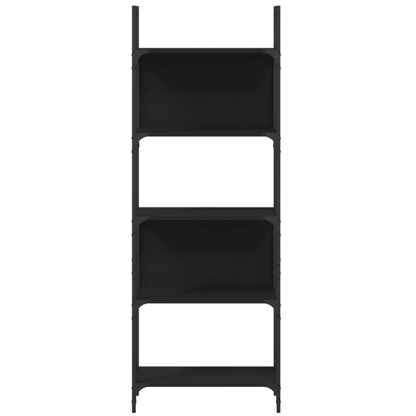 Bücherregal Schwarz mit 5 Böden
