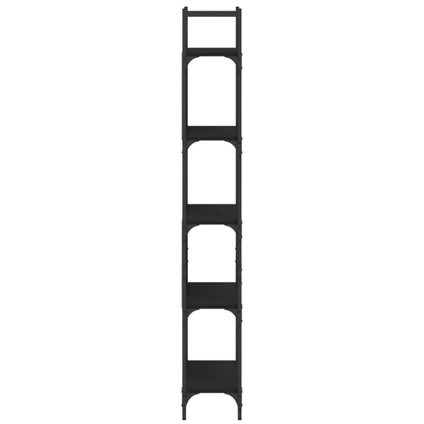Bücherregal Schwarz mit 5 Böden