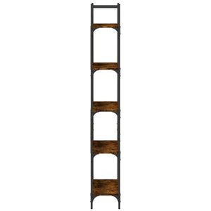 Bücherregal Räuchereiche, 5 Böden
