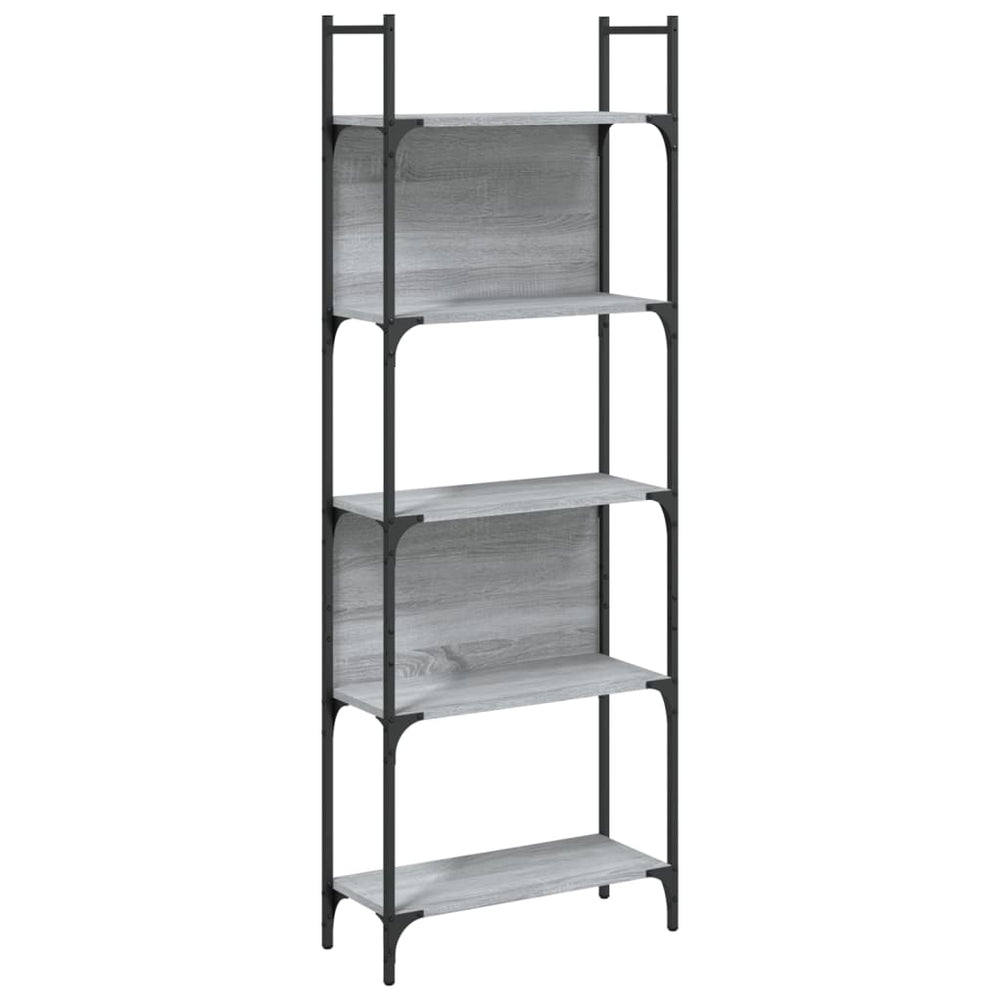 vidaXL Étagère à 5 niveaux gris Sonoma 60,5x24x166,5 cm aggloméré