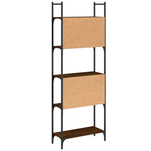 Bücherregal Braun Eichen-Optik, 5 Böden