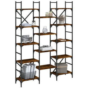 Bücherregal Räuchereiche 127,5 cm