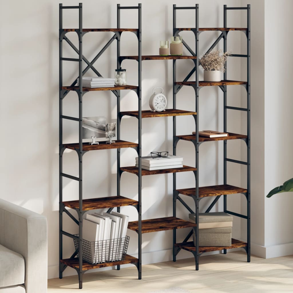 Bücherregal Räuchereiche 127,5 cm