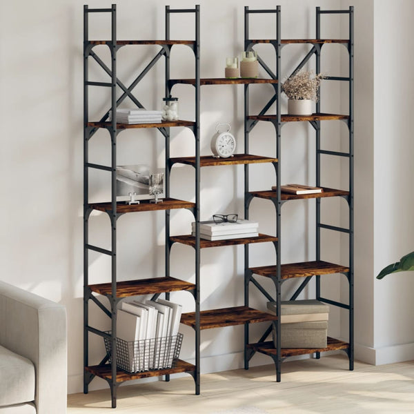 Bücherregal Räuchereiche 127,5 cm