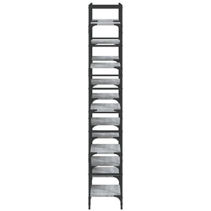 Bücherregal Grau Sonoma 127,5 cm